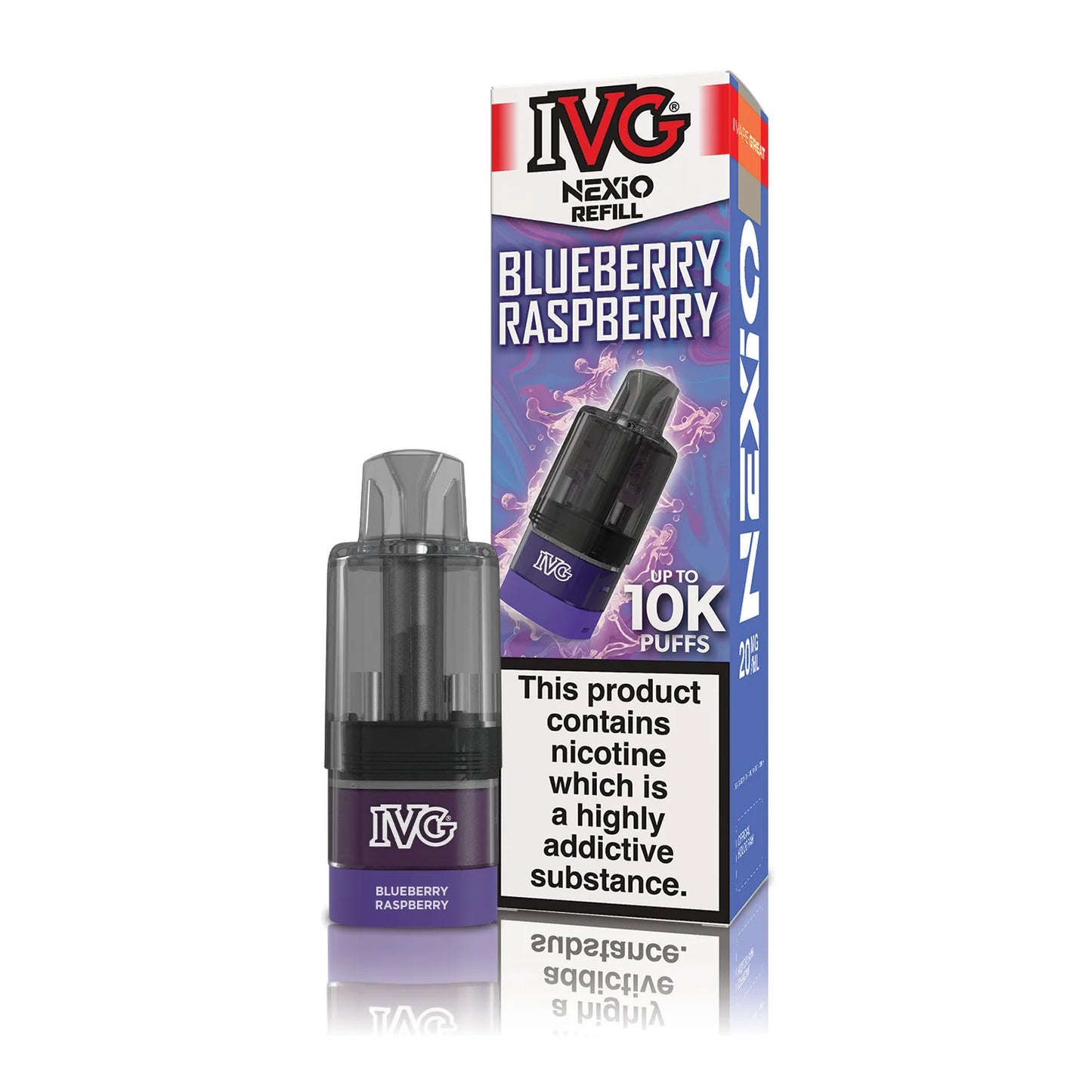 Buy IVG Nexio 10k Refill Pods Box of 5 Blueberry Raspberry