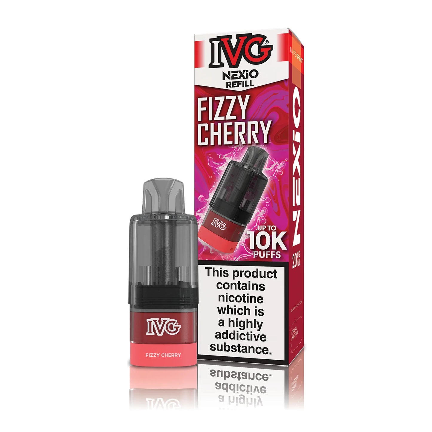 Buy IVG Nexio 10k Refill Pods Box of 5 Fizzy Cherry