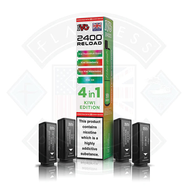Buy IVG 2400 Reload 4in1 Prefilled Pods Kiwi Edition