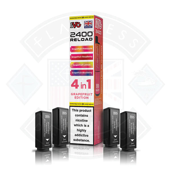 Buy IVG 2400 Reload 4in1 Prefilled Pods Grapefruit Edition