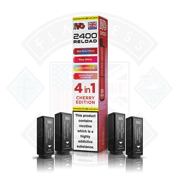 Buy IVG 2400 Reload 4in1 Prefilled Pods Cherry Edition