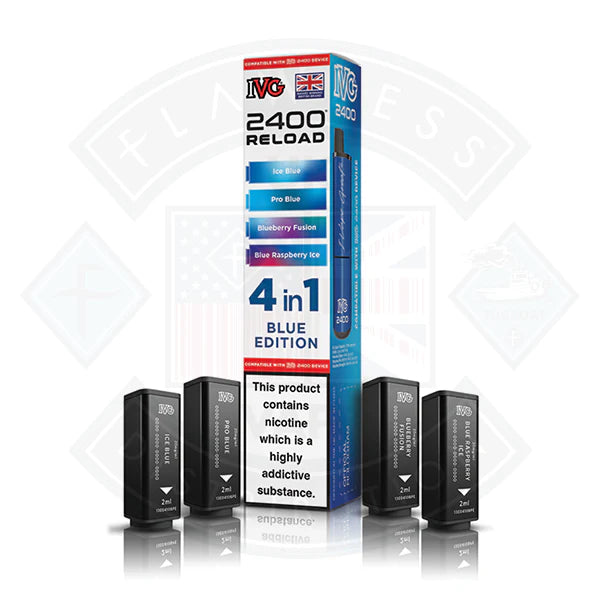 Buy IVG 2400 Reload 4in1 Prefilled Pods Blue Edition