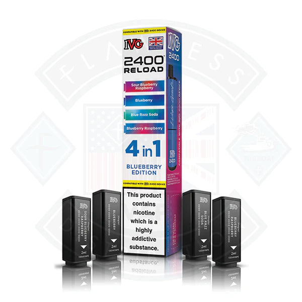 Buy IVG 2400 Reload 4in1 Prefilled Pods Blueberry Edition