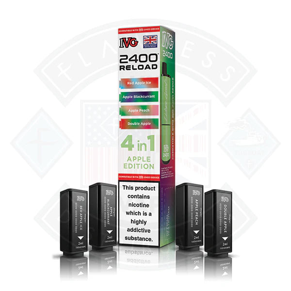 Buy IVG 2400 Reload 4in1 Prefilled Pods Apple Edition