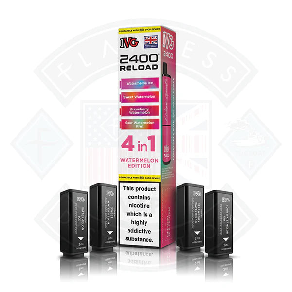 Buy IVG 2400 Reload 4in1 Prefilled Pods Tobacco Edition