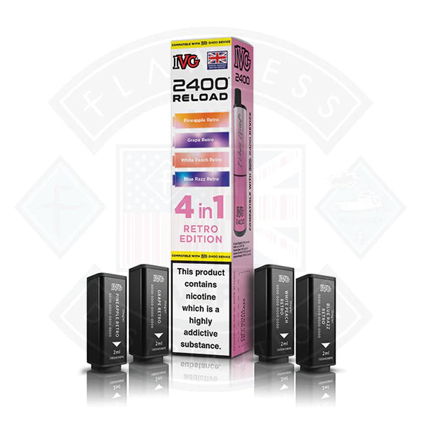 Buy IVG 2400 Reload 4in1 Prefilled Pods Red Raspberry Edition