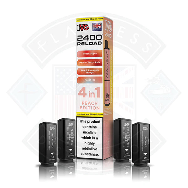 Buy IVG 2400 Reload 4in1 Prefilled Pods Passionfruit Edition