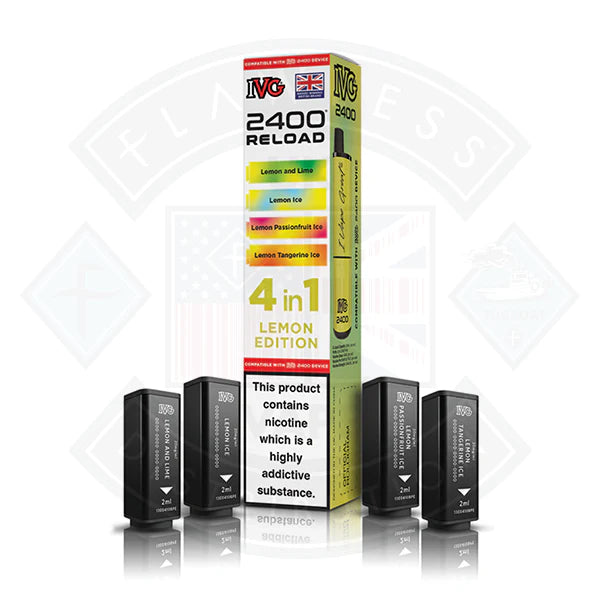 Buy IVG 2400 Reload 4in1 Prefilled Pods Lemon Edition