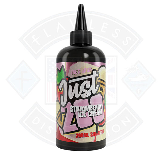 Buy Just 200 by Joe's Juice Strawberry Ice Cream 0mg 200ml Shortfill