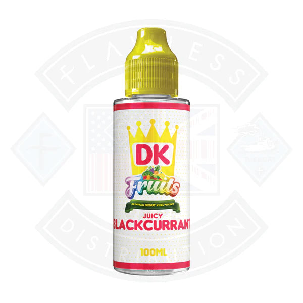 Buy Donut King Fruits - Juicy Blackcurrant 0mg 100ml Shortfill
