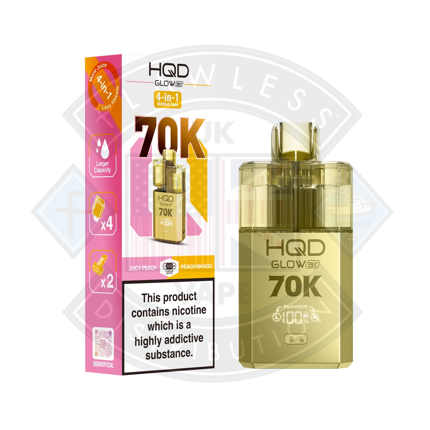 Buy HQD Glow Air 70K Prefilled Pod Kit