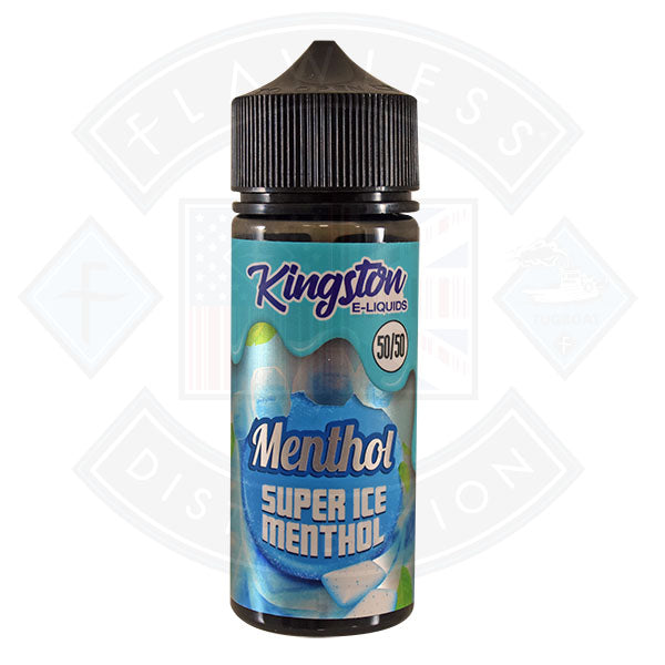 Buy Kingston Menthol Super Ice Menthol 0mg 100ml 50/50 Shortfill E-Liquid