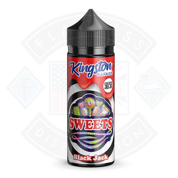 Buy Kingston Sweets - Black Jack 0mg 100ml 50/50 Shortfill