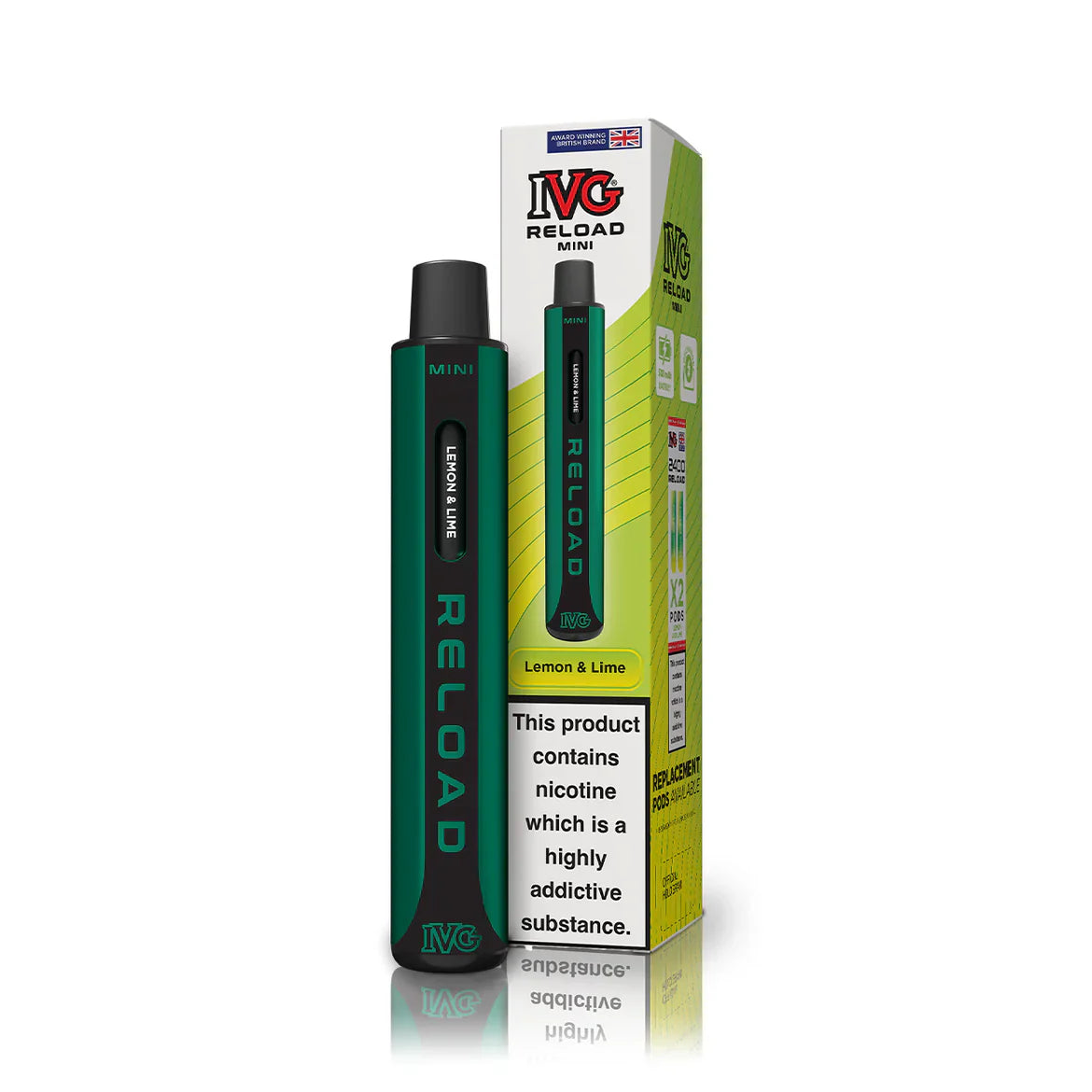 IVG Reload Mini Pod Vape Kit Box Of 10