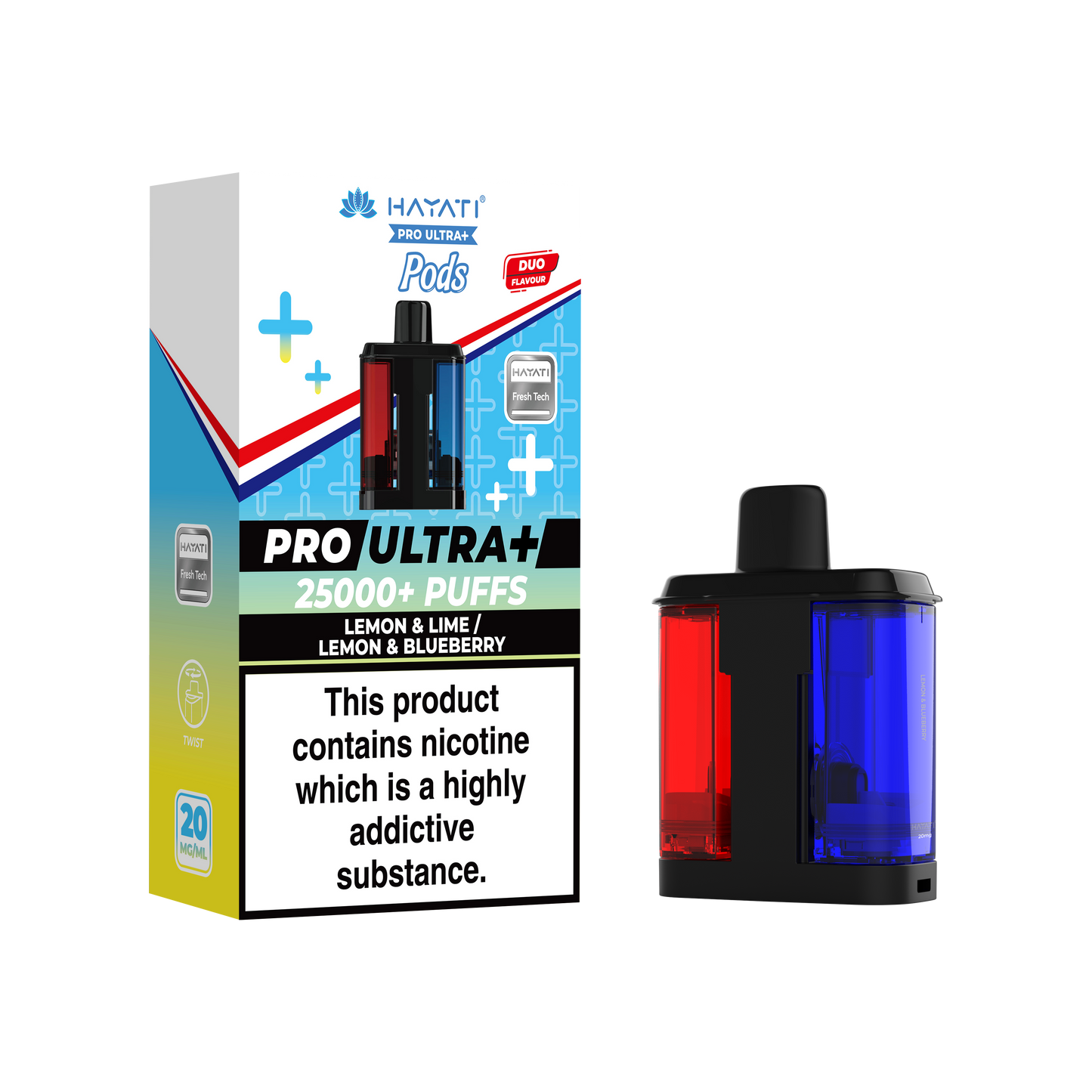 Buy Hayati Pro Ultra Plus 25k Prefilled Pods Pack of 5 Lemon Lime Lemon Blueberry