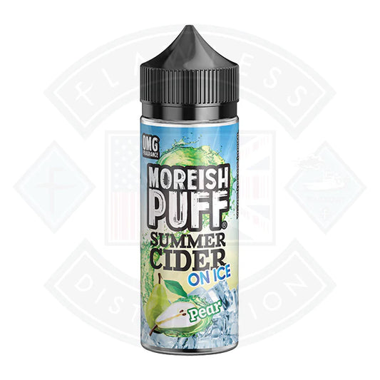 Buy Moreish Puff Summer Cider On Ice Pear 100ml 0mg shortfill e-liquid
