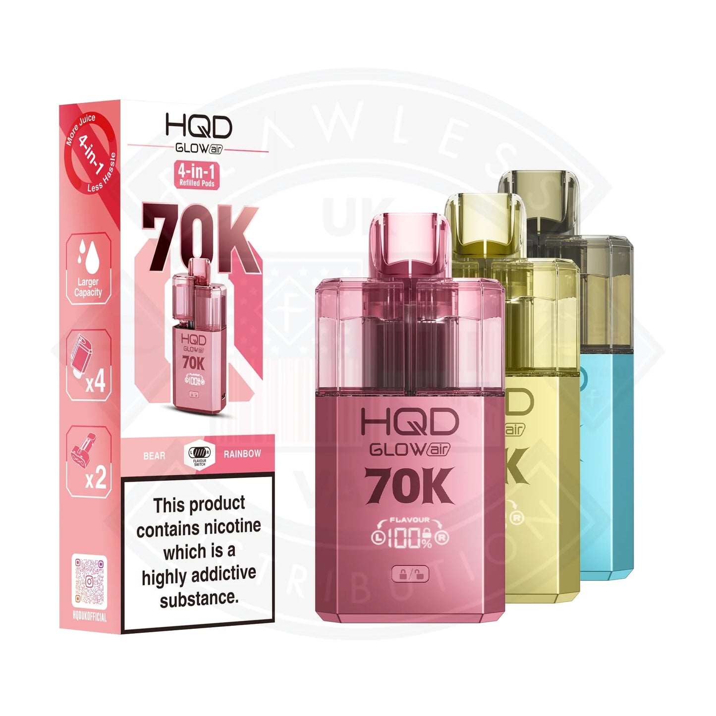 Buy HQD Glow Air 70K Prefilled Pod Kit