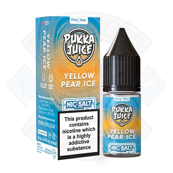 Buy Pukka Juice - Nic Salt Yellow Pear ICE 10ml E-liquid