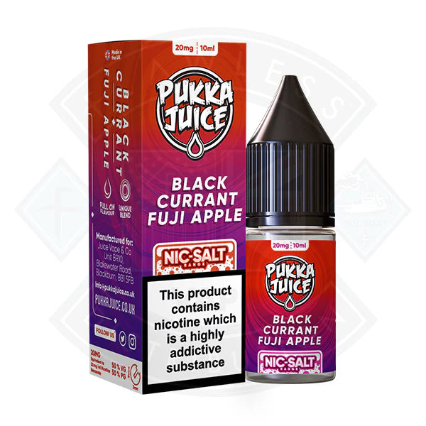Buy Pukka Juice Nic Salt Blackcurrant Fuji Apple 10ml E-liquid