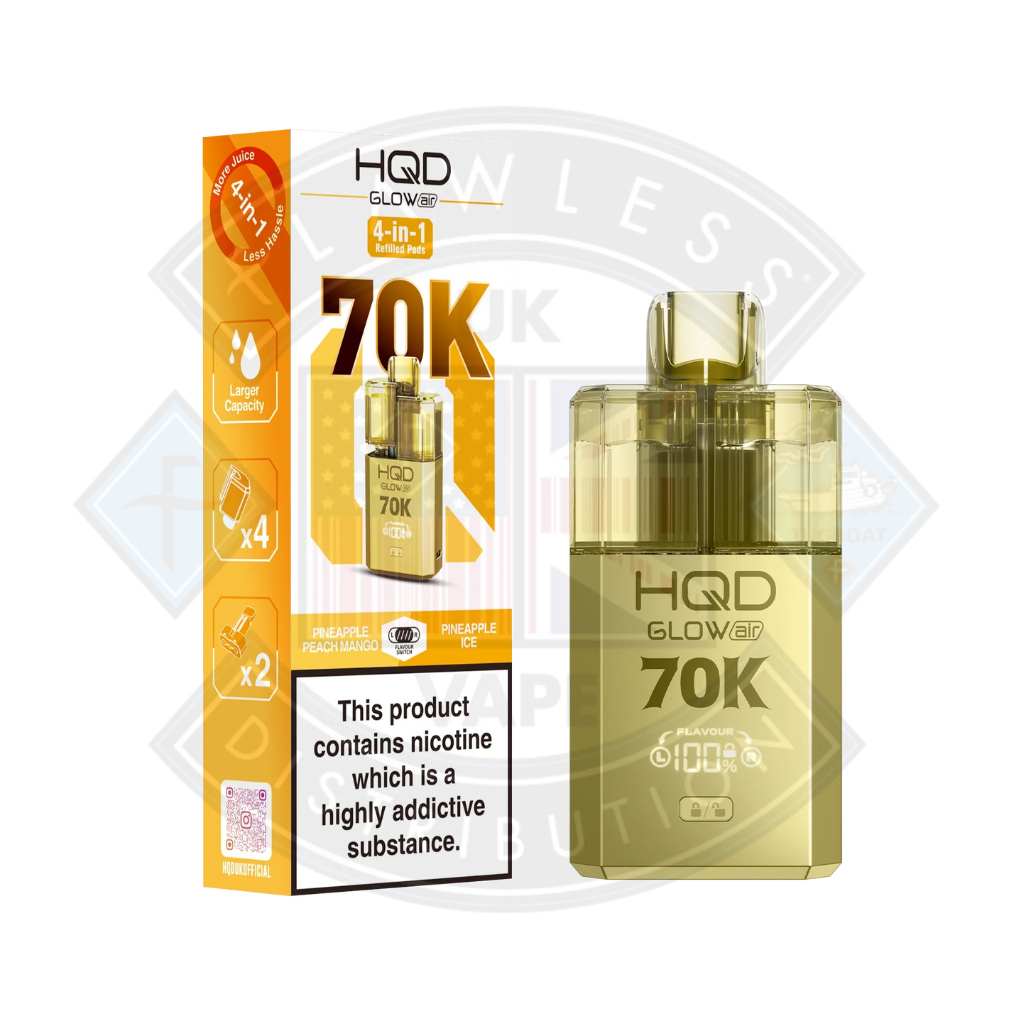 Buy HQD Glow Air 70K Prefilled Pod Kit