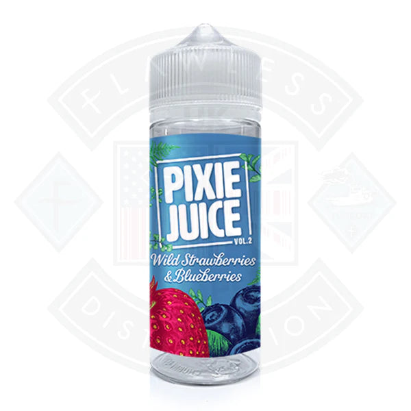 Buy Pixie Juice Vol 2 - Wild Strawberry & Blueberries 0mg 100ml Shortfill