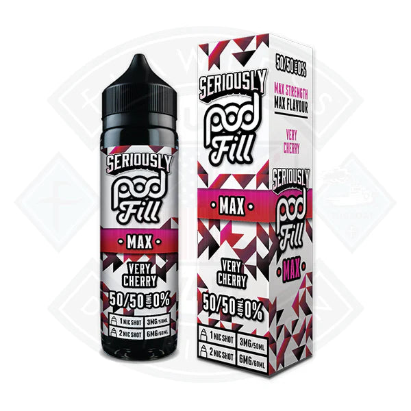 Buy Doozy Vape Seriously Pod Fill MAX 50/50 - Verry Cherry 40ml 0mg Shortfill E-Liquid