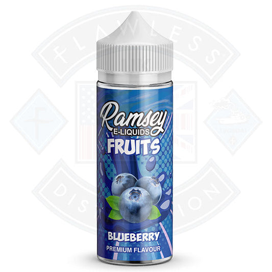 Buy Ramsey E-Liquids Fruits - Blueberry 0mg 100ml Shortfill
