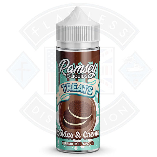 Buy Ramsey E-Liquids Treats Cookies and Creme 0mg 100ml Shortfill