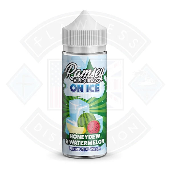 Buy Ramsey E-Liquids On Ice Honeydew & Watermelon 0mg 100ml Shortfill
