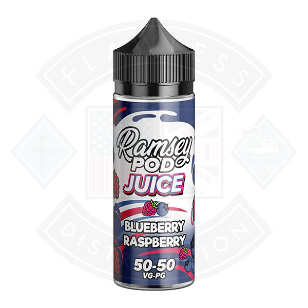 Buy Ramsey Pod Juice Blueberry Raspberry 0mg 100ml Shortfill