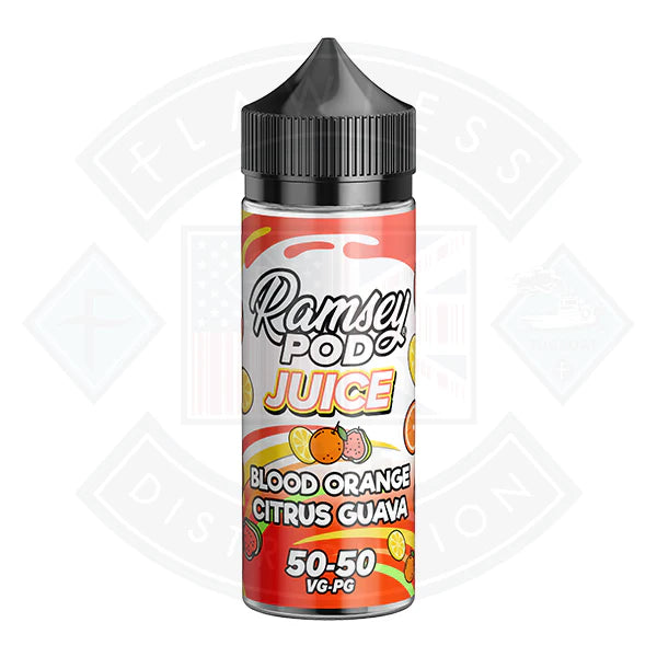 Buy Ramsey Pod Juice Blood Orange Citrus Guava 0mg 100ml Shortfill