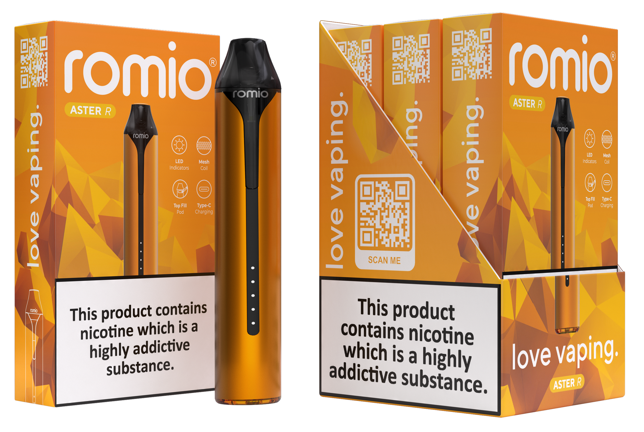 Romio Aster R Refillable Pod Vape Kit
