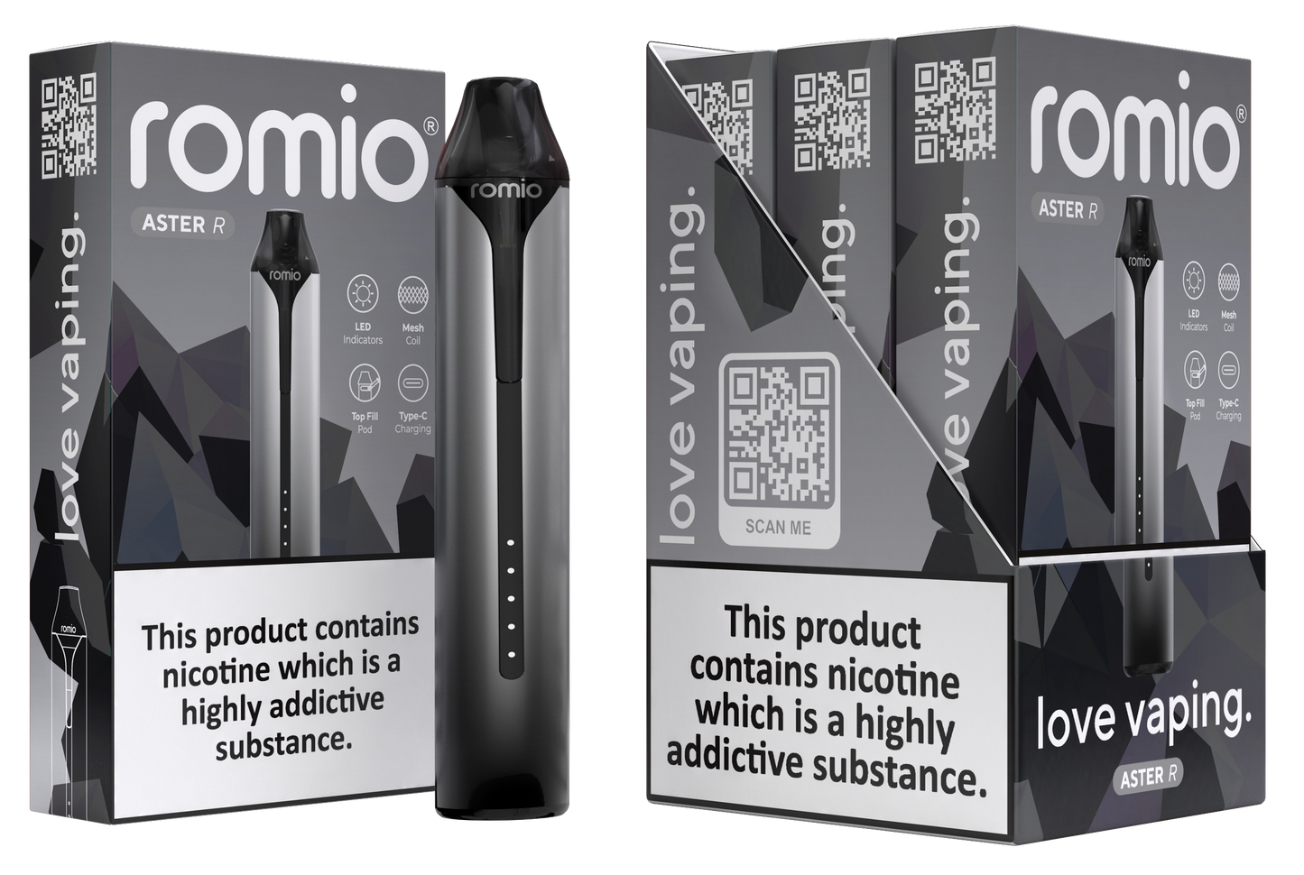 Romio Aster R Refillable Pod Vape Kit