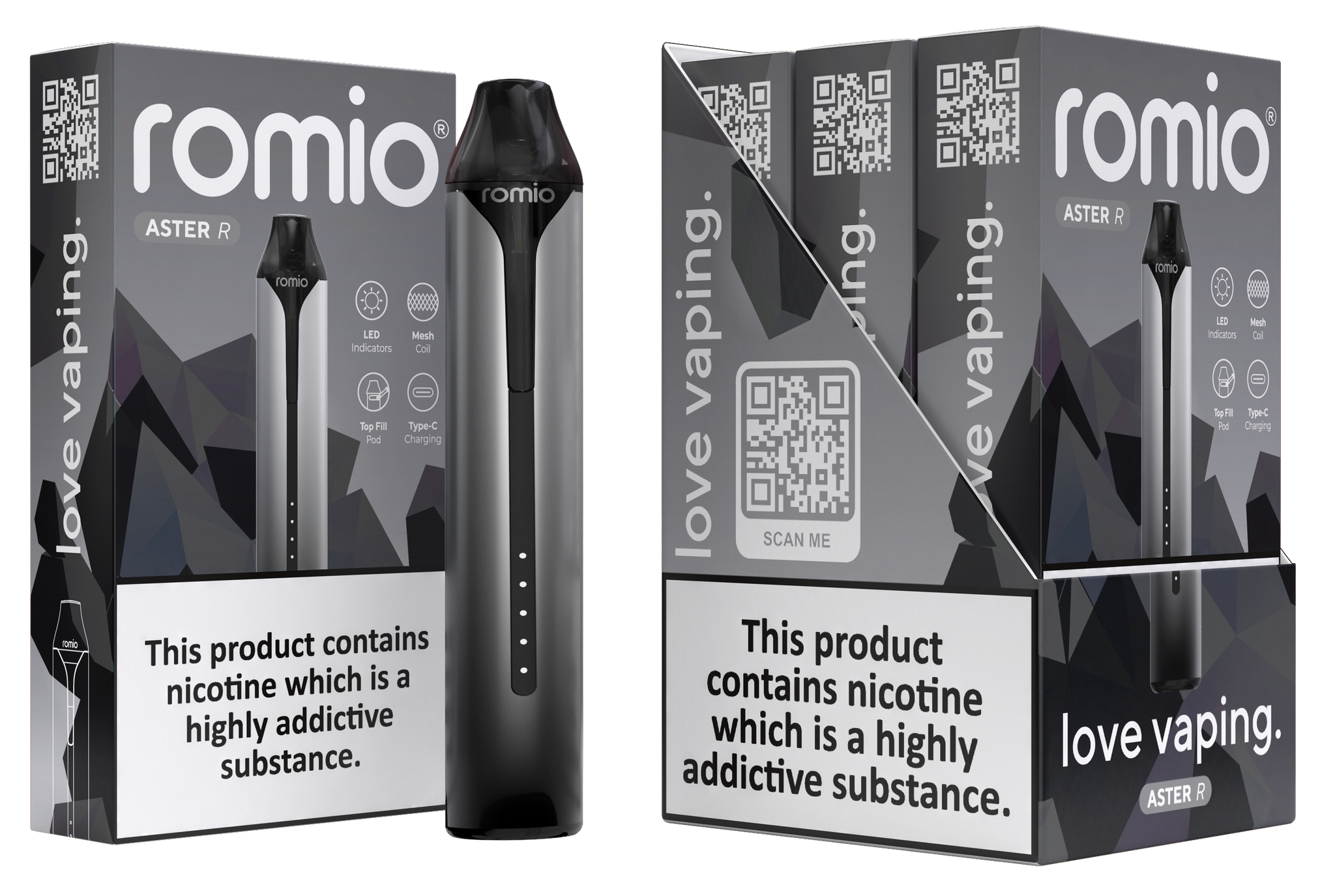 Romio Aster R Refillable Pod Vape Kit