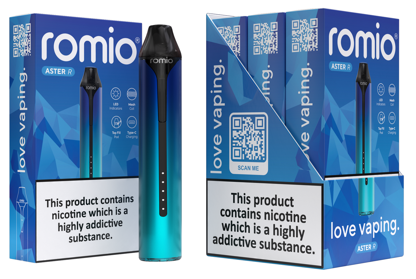 Romio Aster R Refillable Pod Vape Kit