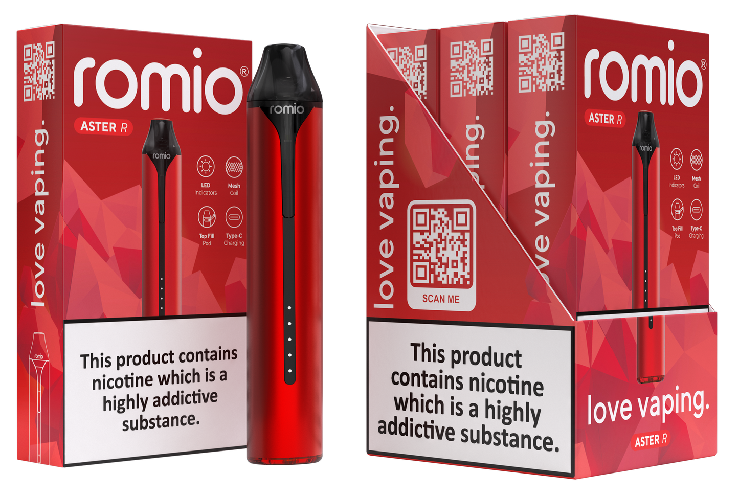 Romio Aster R Refillable Pod Vape Kit