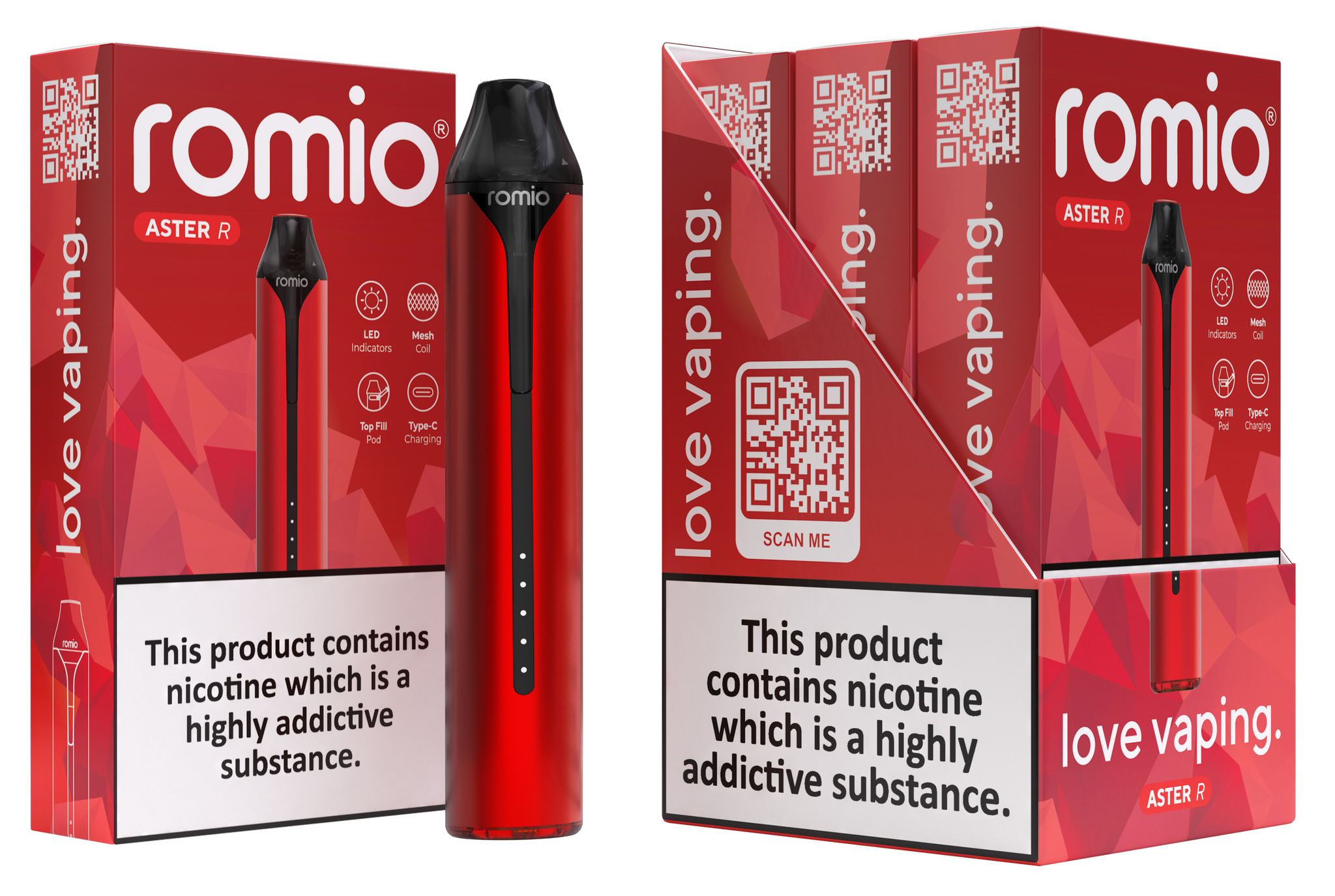 Romio Aster R Refillable Pod Vape Kit