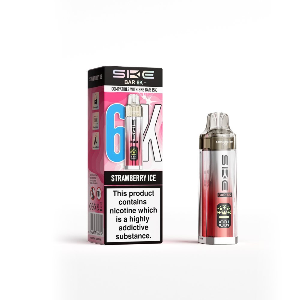 Buy SKE Bar 6K Prefilled Pod Kit Box of 5 Strawberry Ice
