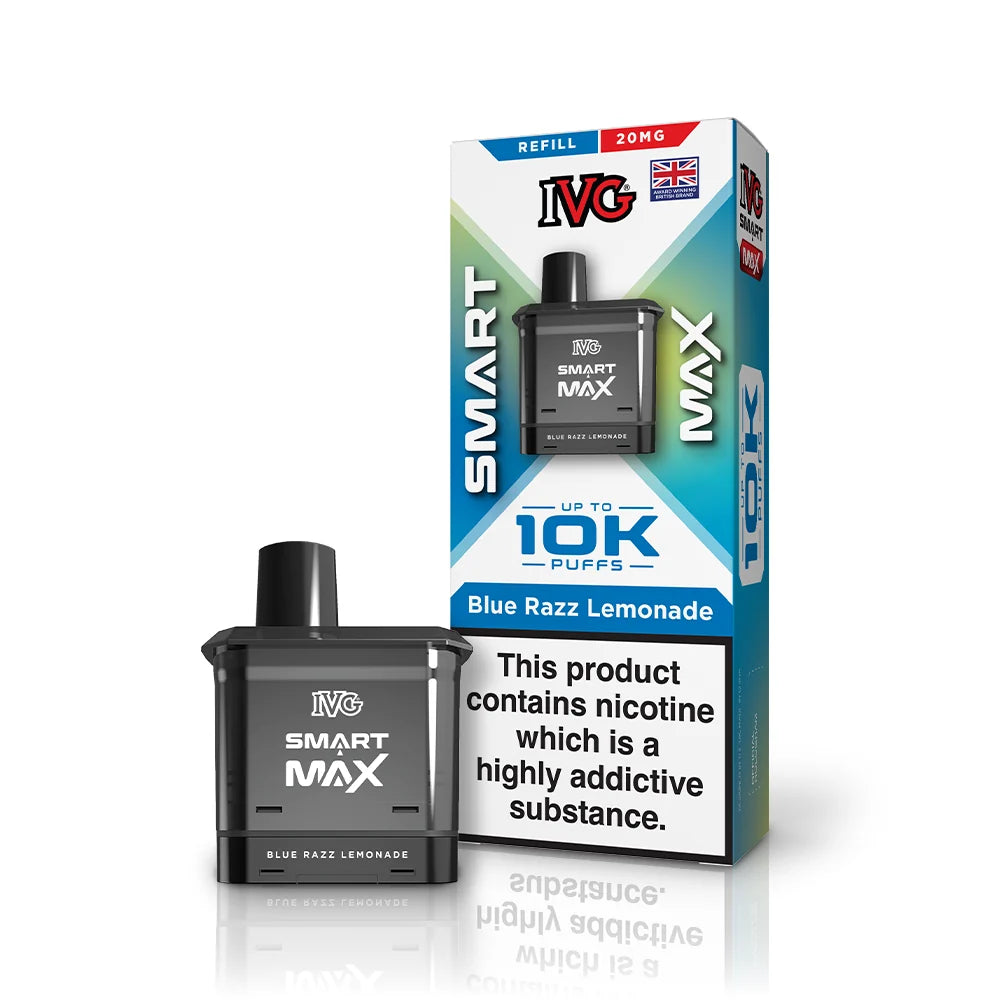 Buy IVG Smart Max 10k Replacement Pods Pack of 5 Blue Razz Lemonade