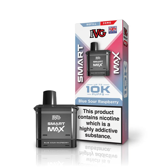 Buy IVG Smart Max 10k Replacement Pods Pack of 5 Blue Sour Raspberry