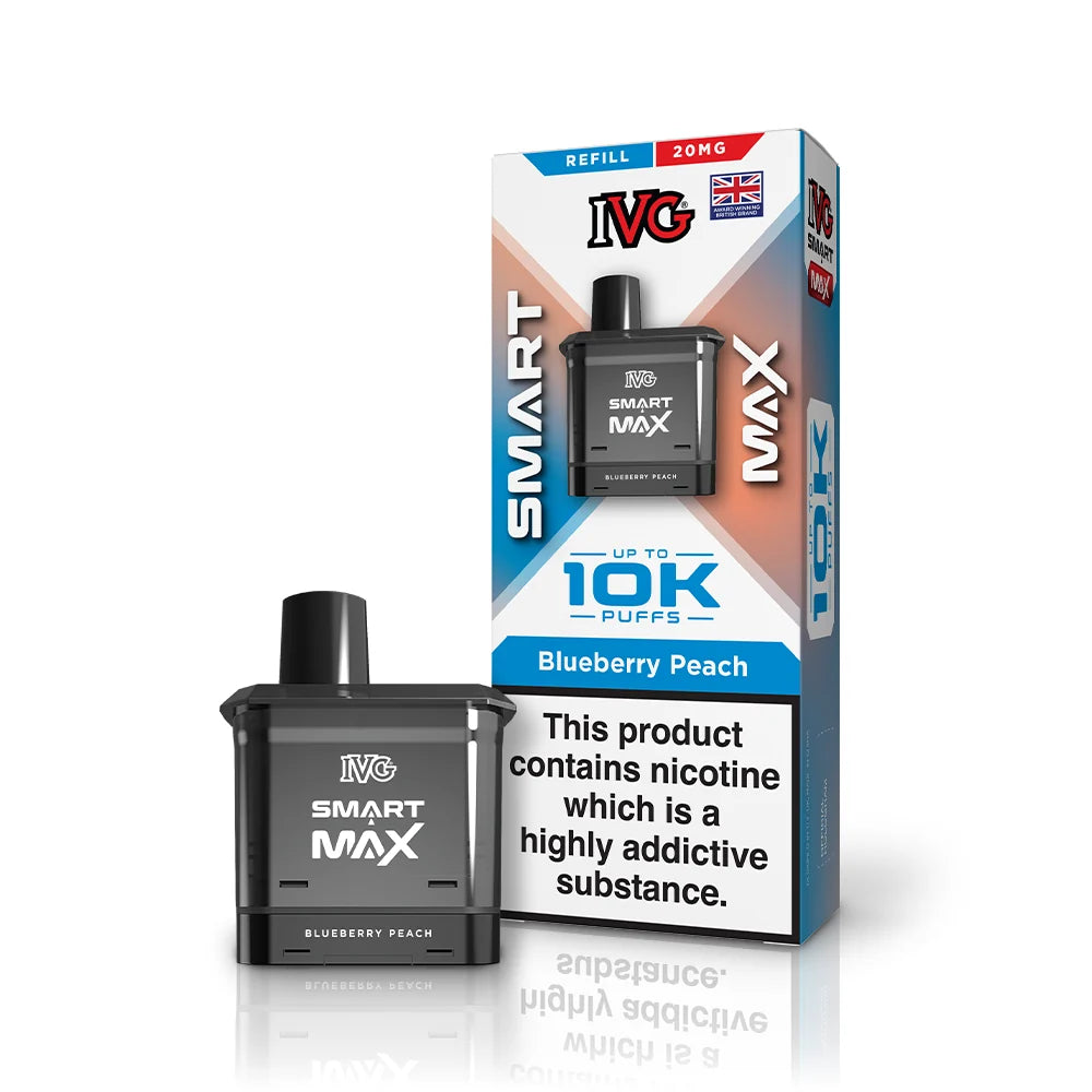 Buy IVG Smart Max 10k Replacement Pods Pack of 5 Blueberry Peach