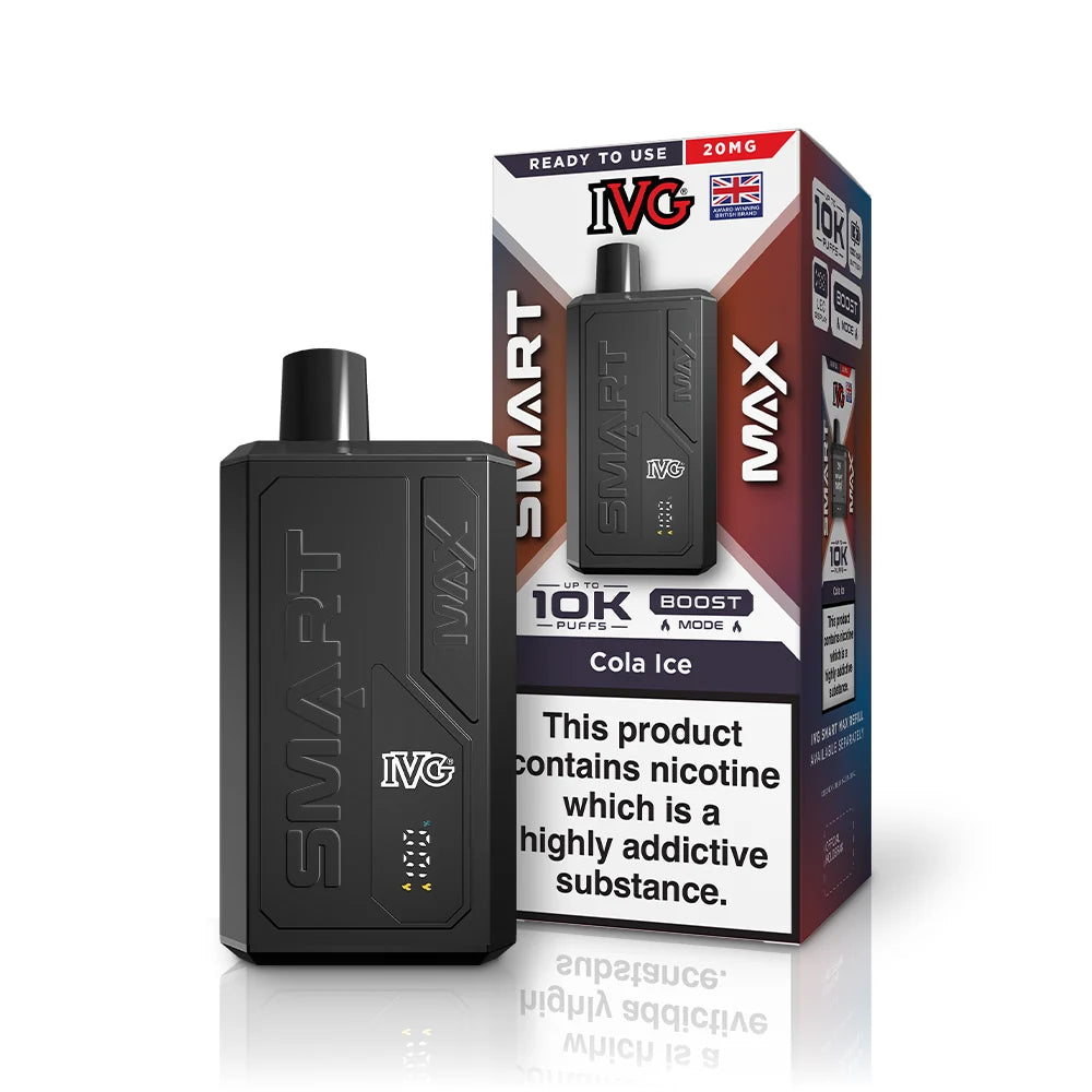 Buy IVG Smart Max 10k Prefilled Pod Kit Box of 5 Cola Ice