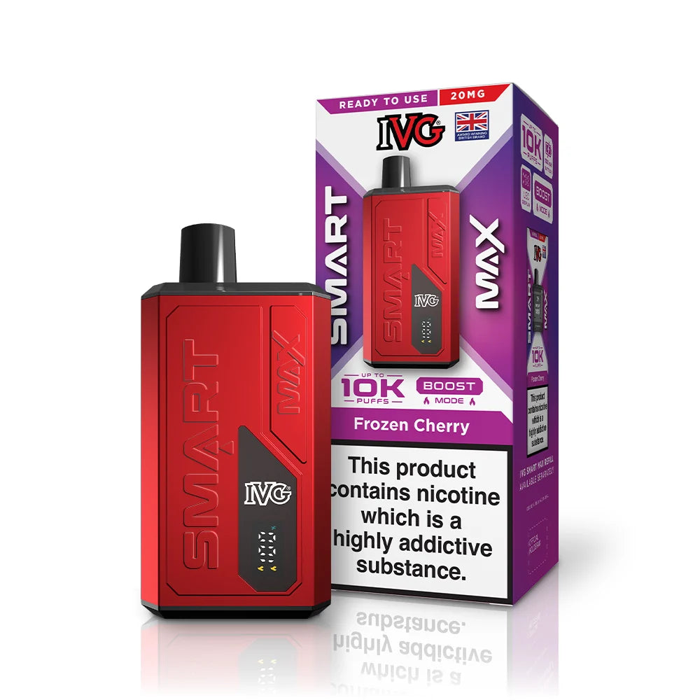 Buy IVG Smart Max 10k Prefilled Pod Kit Box of 5 Frozen Cherry