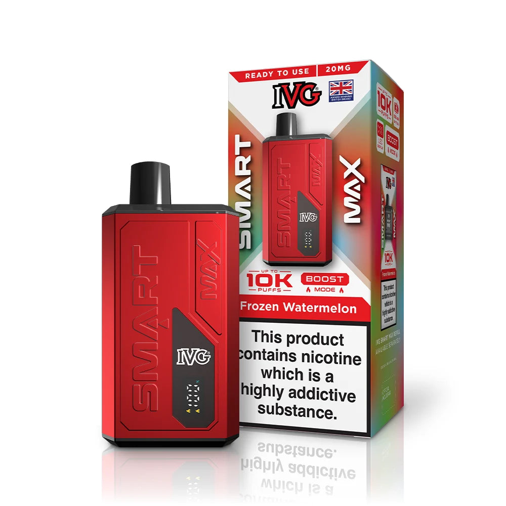 Buy IVG Smart Max 10k Prefilled Pod Kit Box of 5 Frozen Watermelon