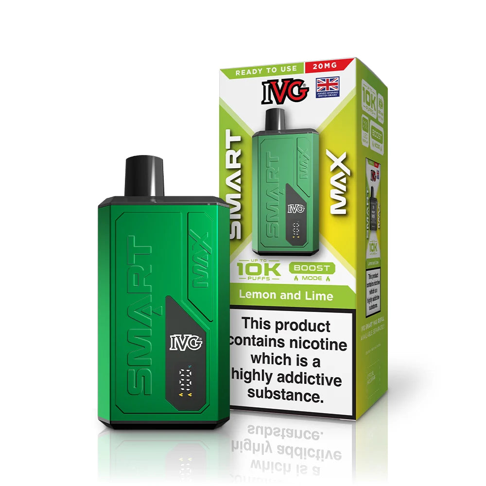 Buy IVG Smart Max 10k Prefilled Pod Kit Box of 5 Lemon & Lime