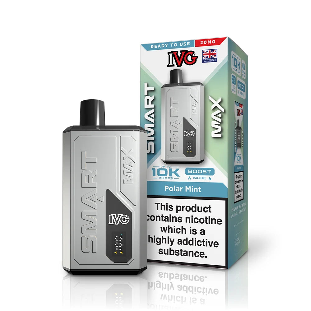 Buy IVG Smart Max 10k Prefilled Pod Kit Box of 5 Polar Mint