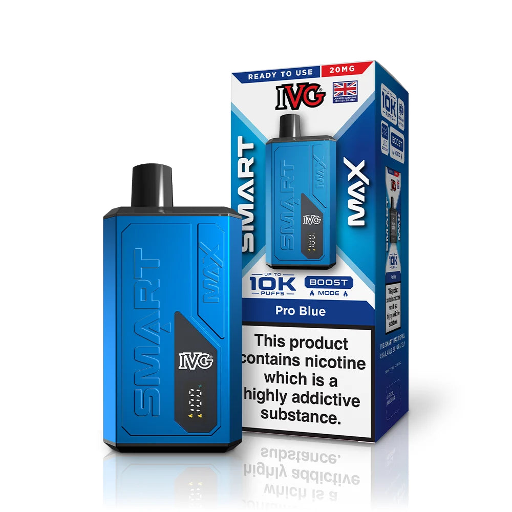 Buy IVG Smart Max 10k Prefilled Pod Kit Box of 5 Pro Blue