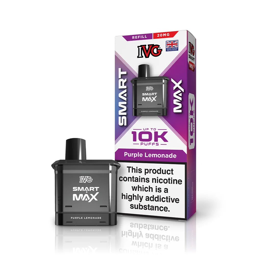 Buy IVG Smart Max 10k Replacement Pods Pack of 5 Purple Lemonade