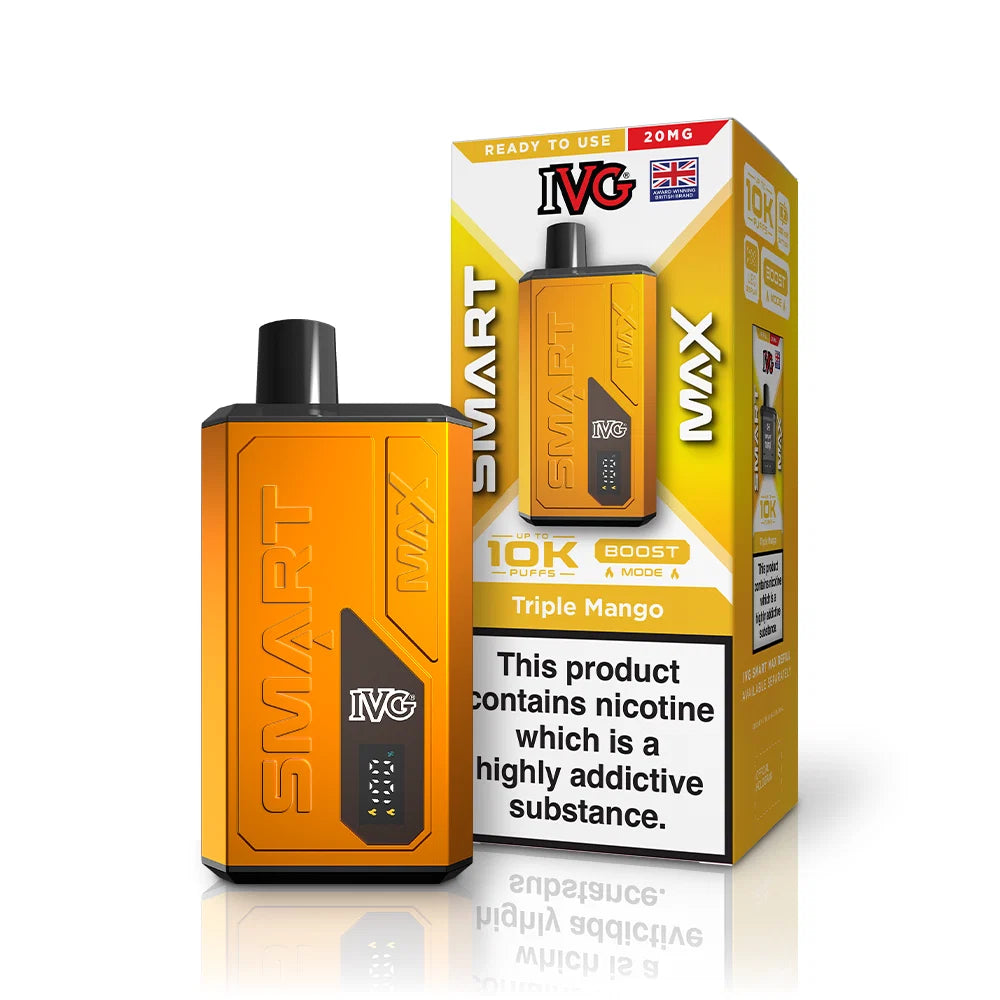 Buy IVG Smart Max 10k Prefilled Pod Kit Box of 5 Triple Mango