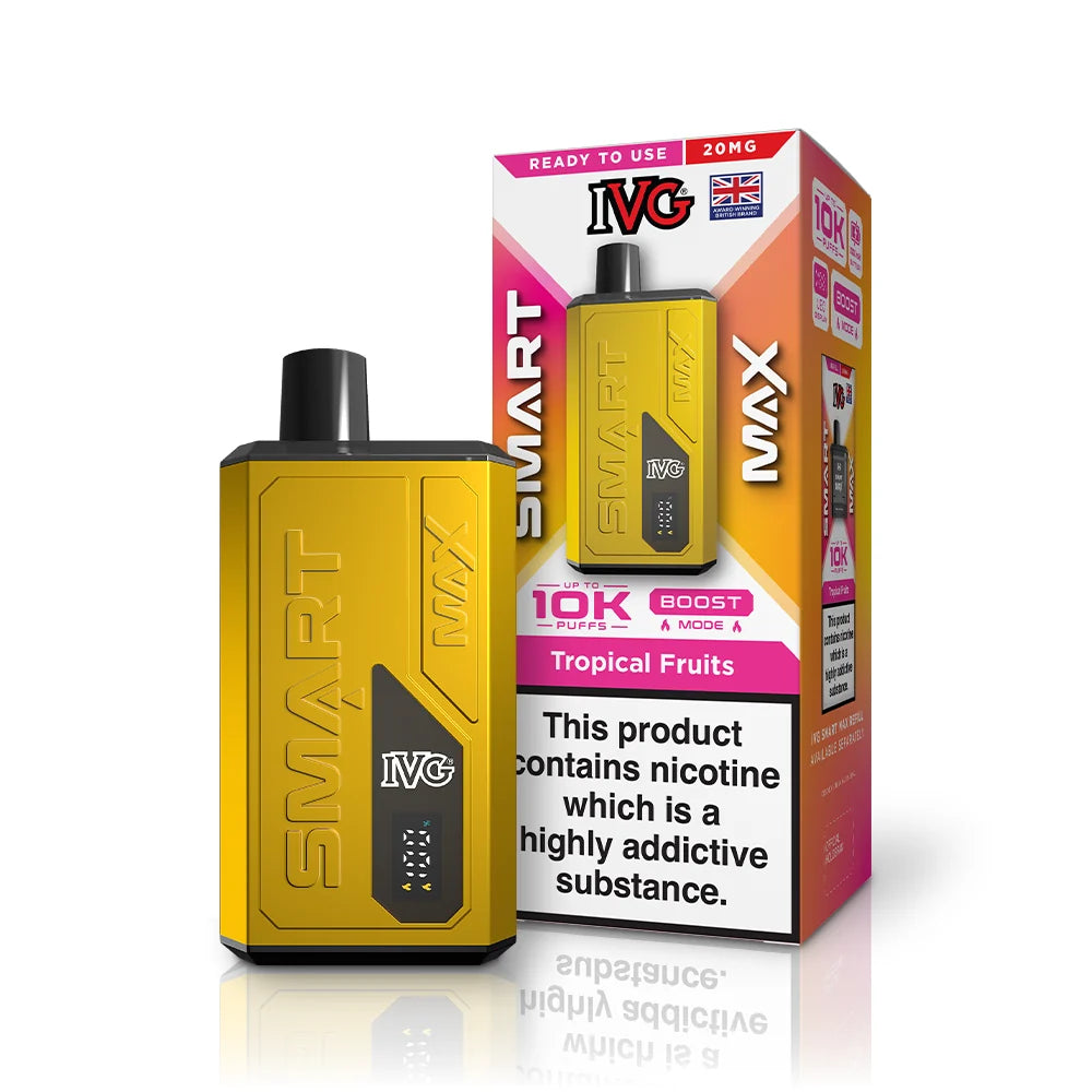 Buy IVG Smart Max 10k Prefilled Pod Kit Box of 5 Tropical Fruits